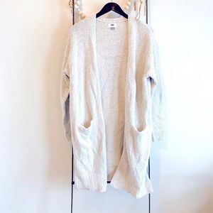 DARK Heathered Grey Oversized Cardigan